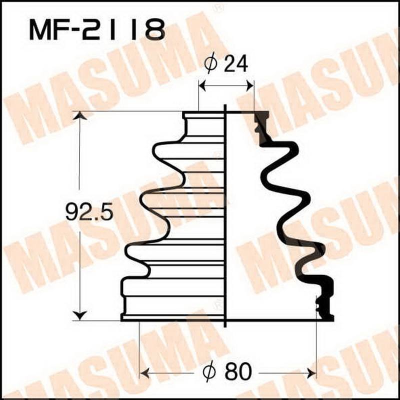 ЗАПЧАСТИ Пыльник привода Masuma MF-2118
