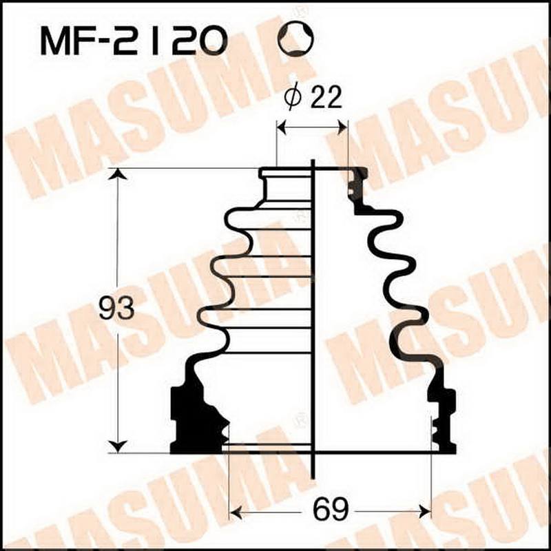 ЗАПЧАСТИ Пыльник привода Masuma MF-2120