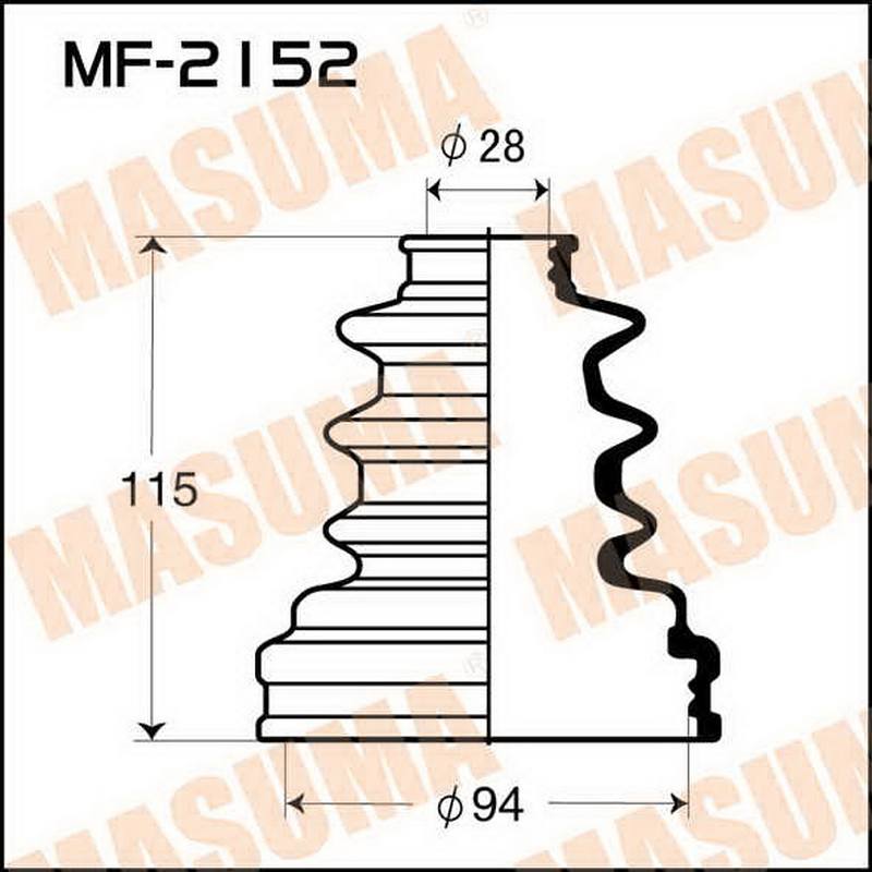 ЗАПЧАСТИ Пыльник привода Masuma MF-2152