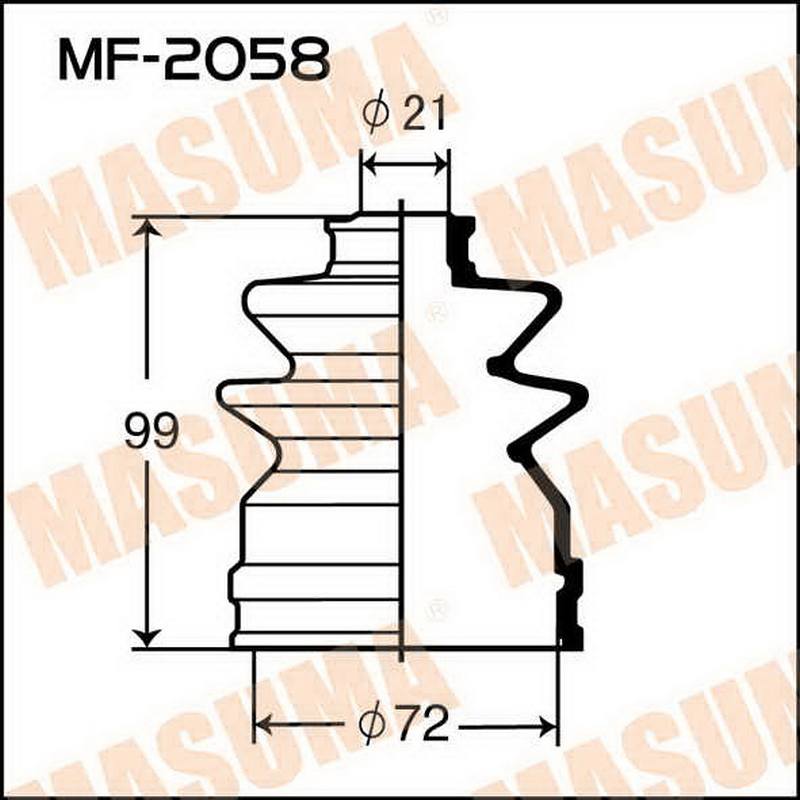 ЗАПЧАСТИ Пыльник привода Masuma MF-2058
