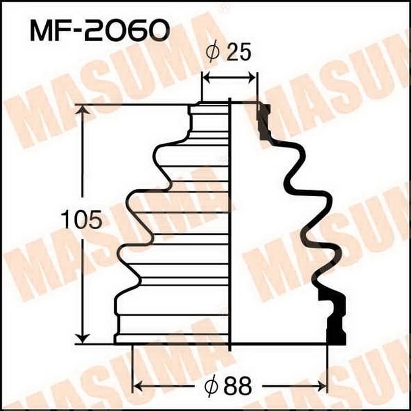 ЗАПЧАСТИ Пыльник привода Masuma MF-2060
