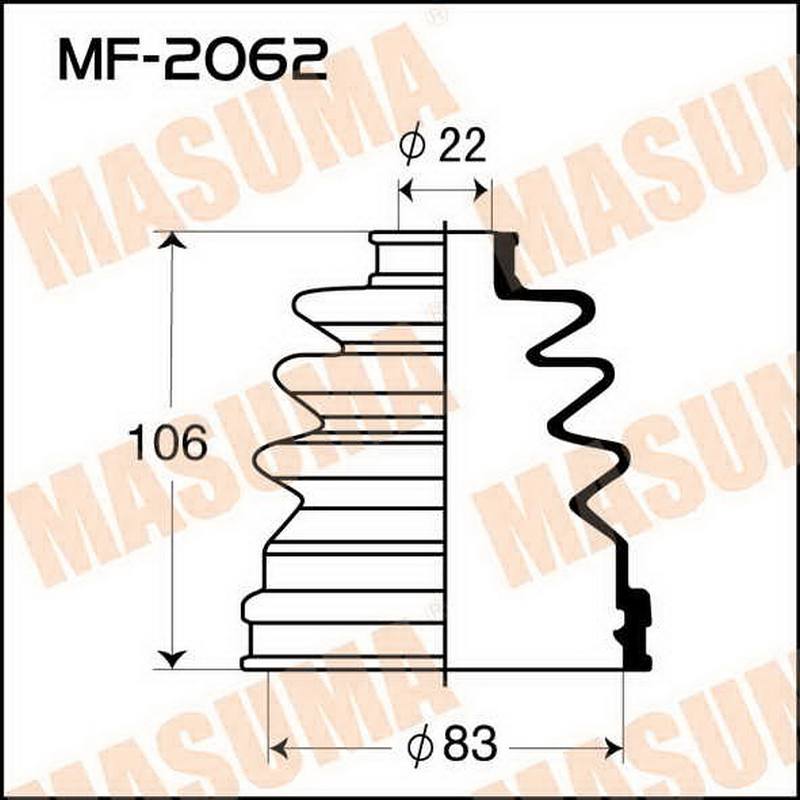 ЗАПЧАСТИ Пыльник привода Masuma MF-2062
