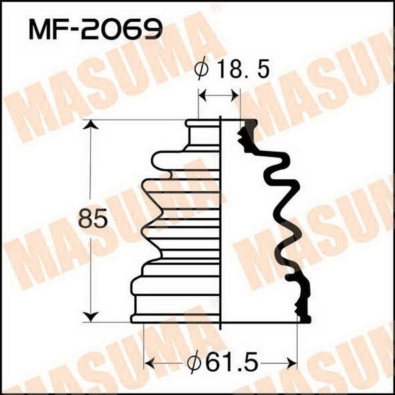 ЗАПЧАСТИ Пыльник привода Masuma MF-2069 (Аналог 2196)