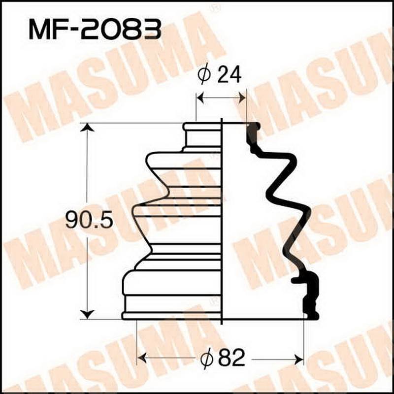 ЗАПЧАСТИ Пыльник привода Masuma MF-2083