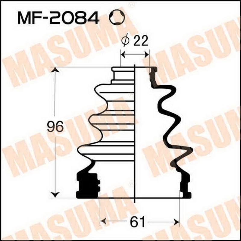 ЗАПЧАСТИ Пыльник привода Masuma MF-2084