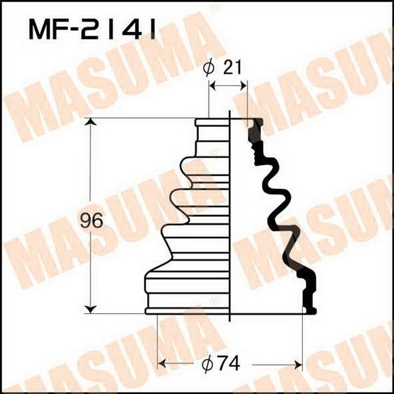 ЗАПЧАСТИ Пыльник привода Masuma MF-2141