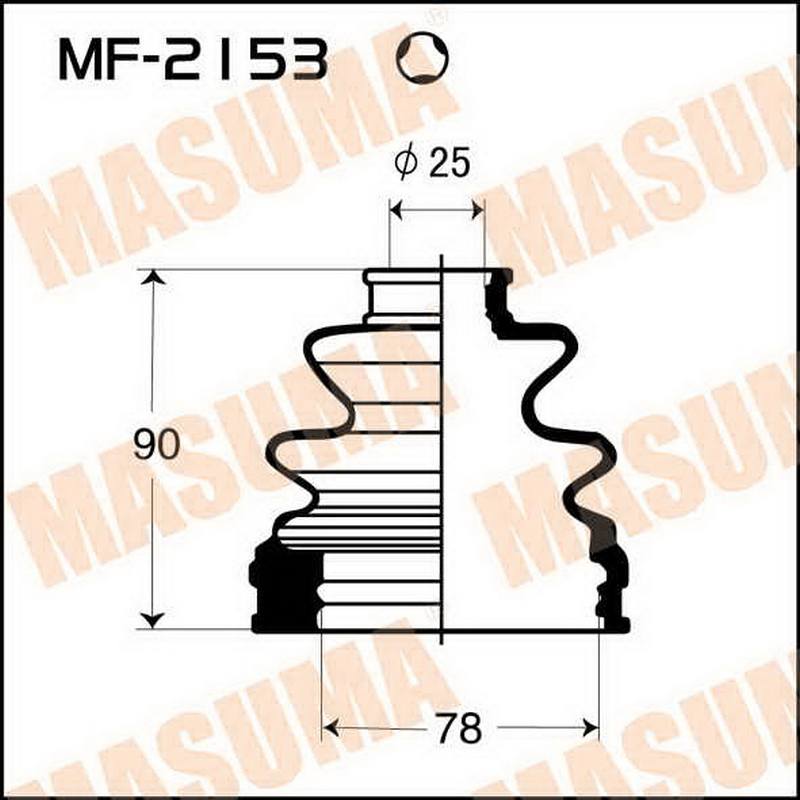 ЗАПЧАСТИ Пыльник привода Masuma MF-2153