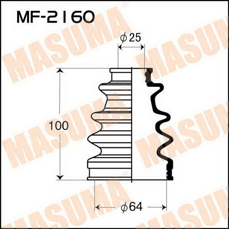 ЗАПЧАСТИ Пыльник привода Masuma MF-2160