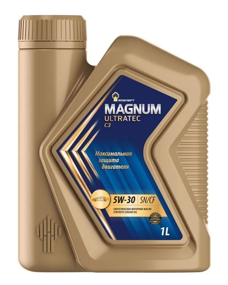 АВТОМАСЛА Моторное масло Роснефть Magnum Ultratec C3 5W-30 Синтетическое 1 л