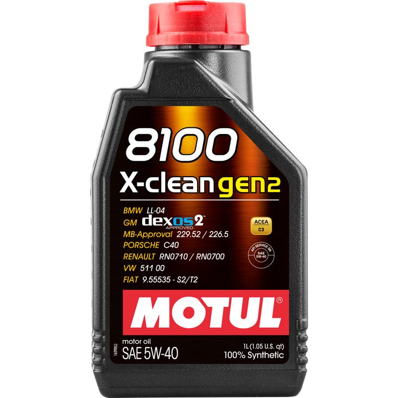 АВТОМАСЛА Моторное масло Motul 8100 X-Clean gen 2 С3 5W40 1л