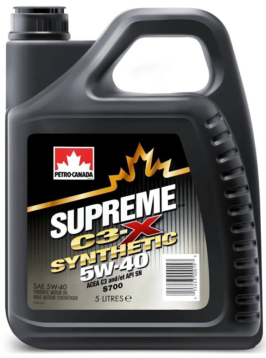 АВТОМАСЛА Масло моторное Petro-Canada Supreme C3-X Synthetic 5W-40 Синтетическое 5 л
