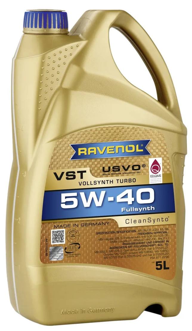 АВТОМАСЛА Моторное масло Ravenol VST 5w40 5л (4л+1л)