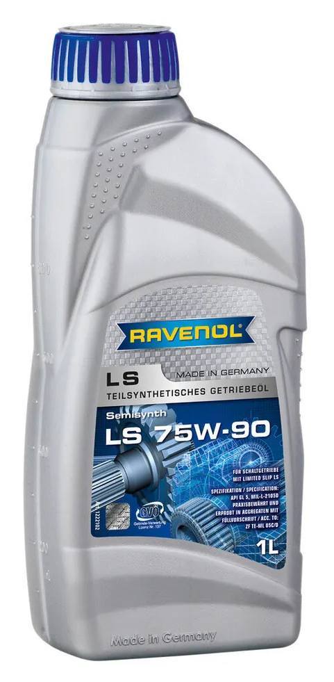 АВТОМАСЛА Масло трансмиссионное полусинтетическое Ravenol LS 75W-90, 1л
