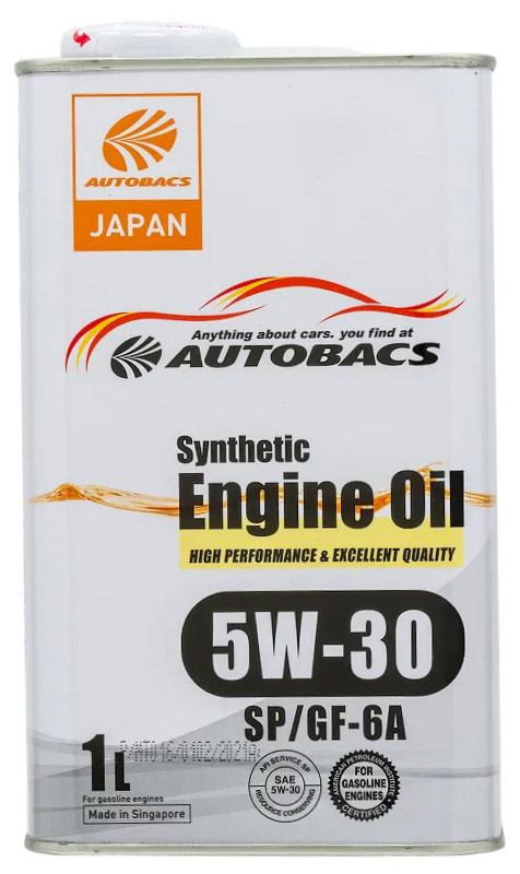 АВТОМАСЛА Моторное масло AUTOBACS ENGINE OIL FS 5W30 SP/GF-6 1л.