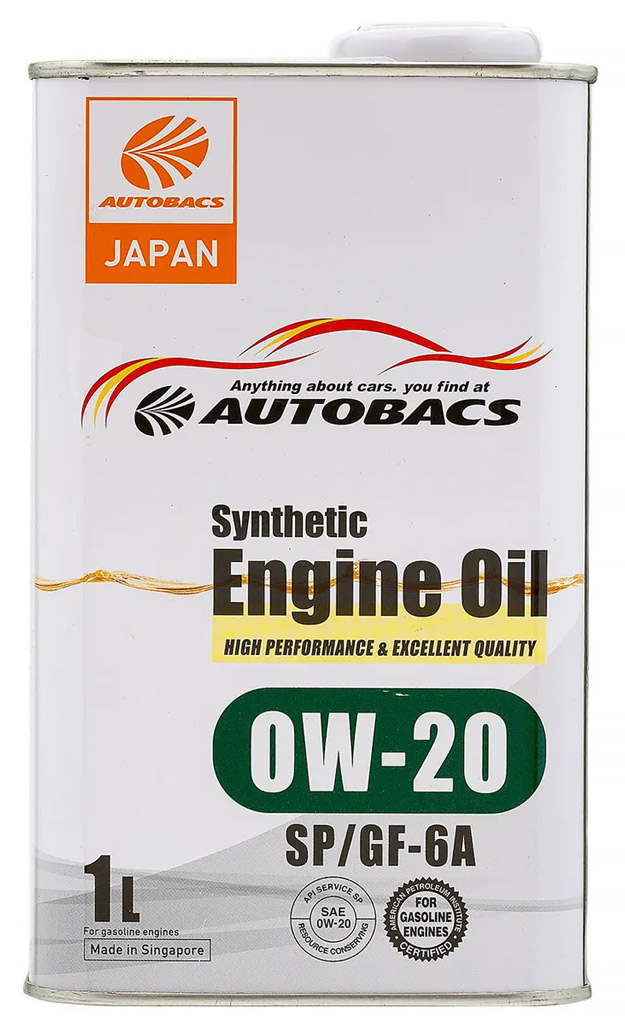 АВТОМАСЛА Моторное масло AUTOBACS ENGINE OIL FS 0W20 SP/GF-6 1л.