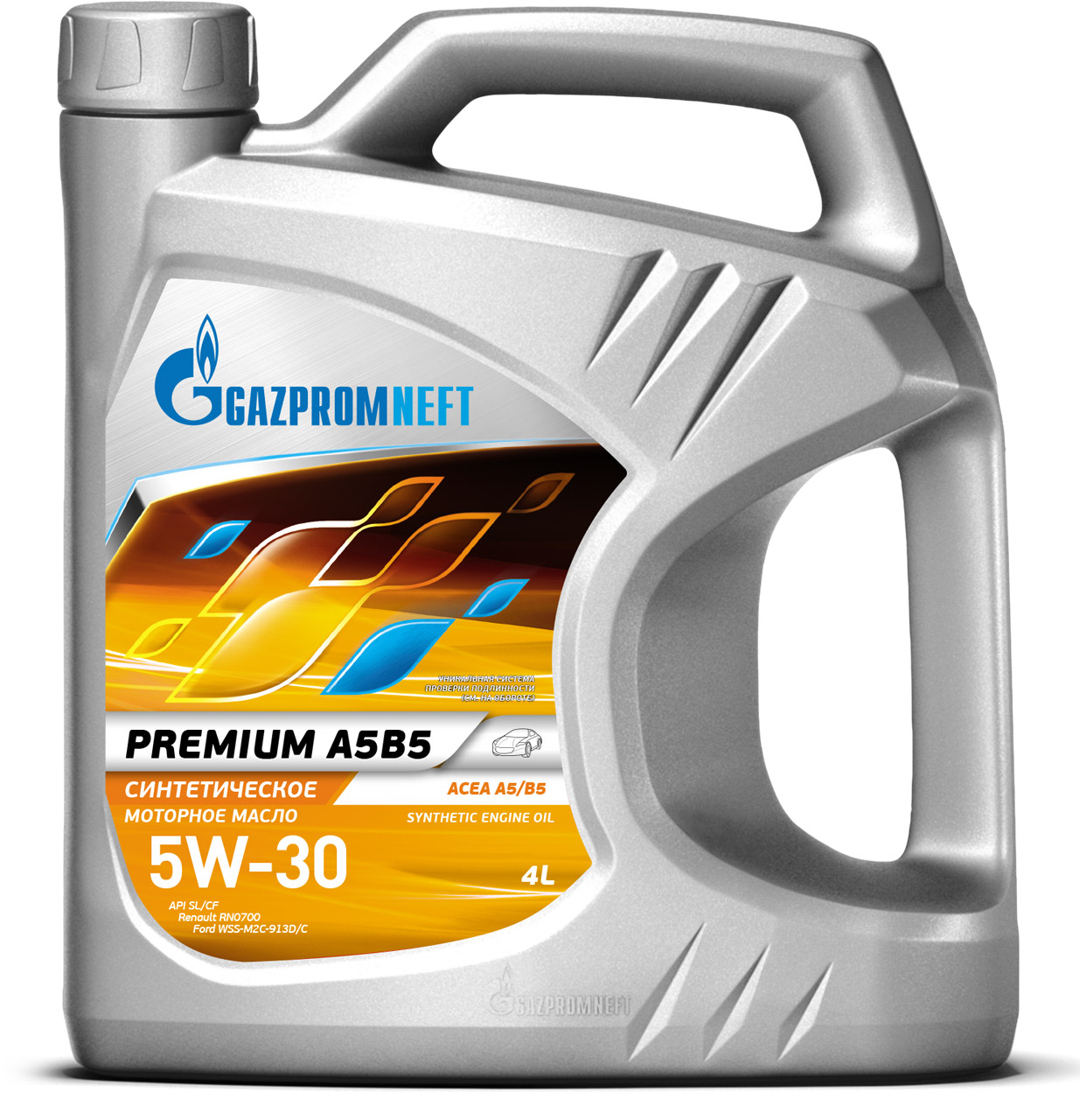 АВТОМАСЛА Моторное масло Gazpromneft Premium A5B5 5W-30 синтетика 4л