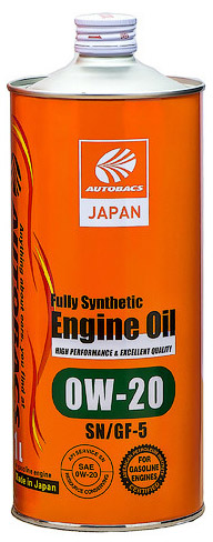 АВТОМАСЛА Моторное масло AUTOBACS ENGINE OIL FS 0W20 SN/GF-5 1л.