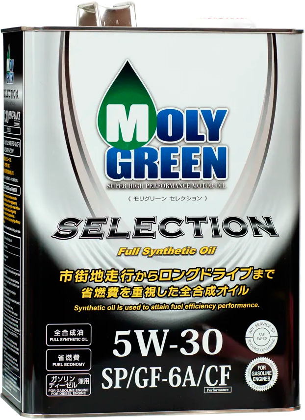 АВТОМАСЛА Моторное масло MOLY GREEN SELECTION 5W30 SP/GF-6A/CF 4л