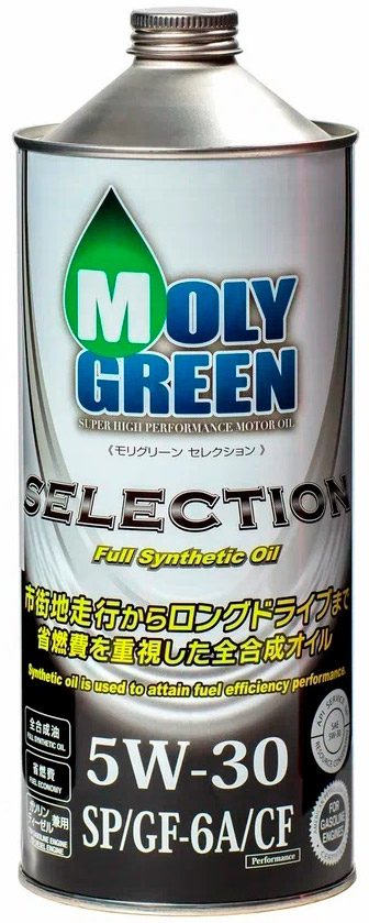 АВТОМАСЛА Моторное масло MOLY GREEN SELECTION 5W30 SP/GF-6A/CF 1л