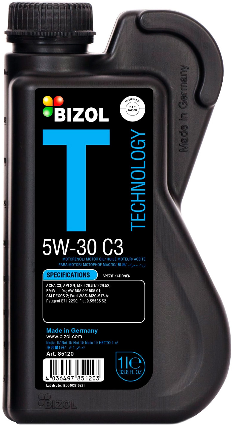 АВТОМАСЛА Моторное масло синтетическое BIZOL Technology 5W-30 C3 1л