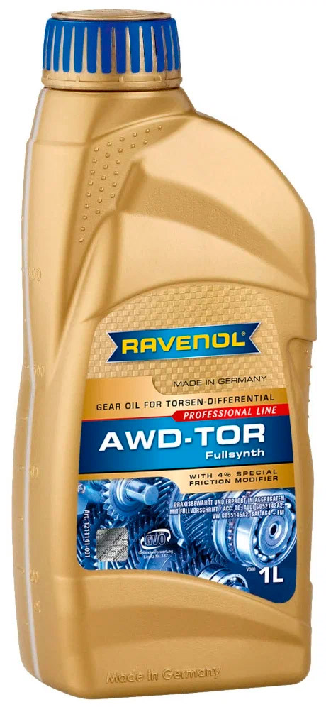 АВТОМАСЛА Масло трансмиссионное RAVENOL AWD-TOR Fluid 1л.