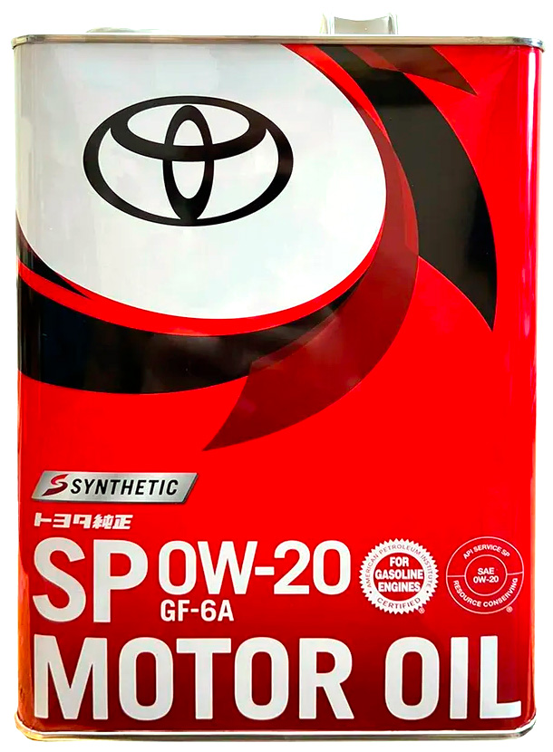 АВТОМАСЛА Моторное масло Toyota Motor Oil SP 0W20 4л.