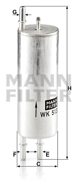 ФИЛЬТРЫ Фильтр топливный MANN-FILTER WK 513/3