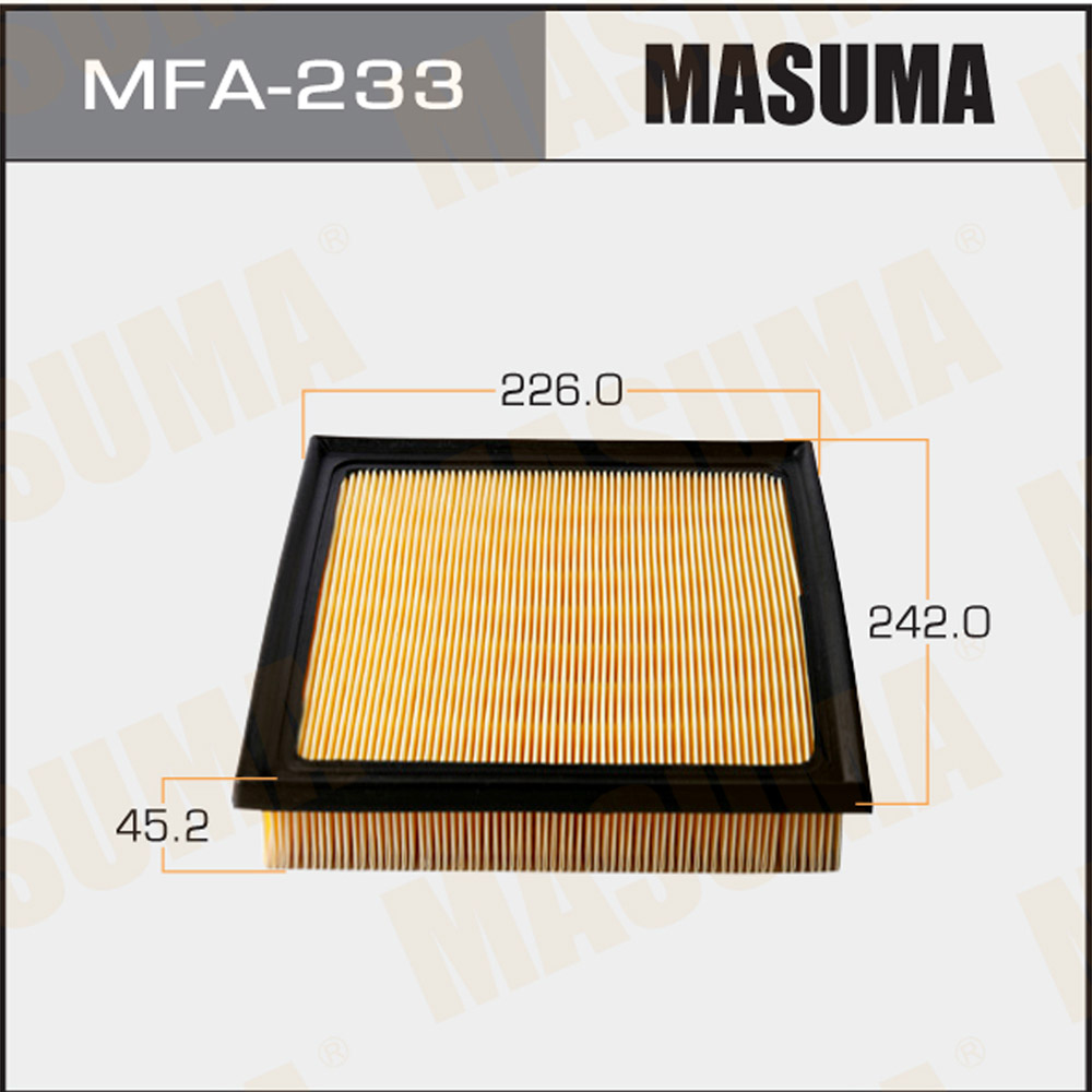 ФИЛЬТРЫ Воздушный фильтр MASUMA MFA-233