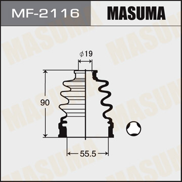 ЗАПЧАСТИ Пыльник привода Masuma MF-2116