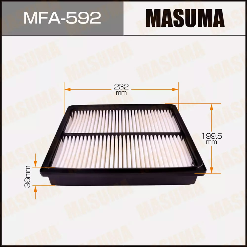 ФИЛЬТРЫ Воздушный фильтр MASUMA MFA-592