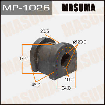 ЗАПЧАСТИ Втулка стабилизатора MASUMA MP-1026