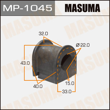 ЗАПЧАСТИ Втулка стабилизатора MASUMA MP-1045