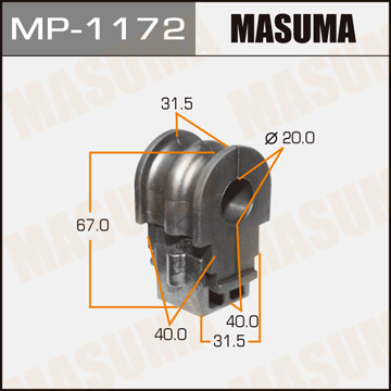 ЗАПЧАСТИ Втулка стабилизатора MASUMA MP-1172