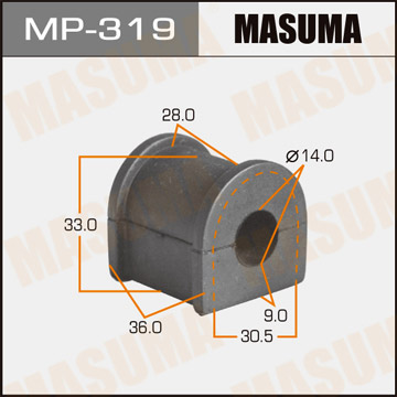 ЗАПЧАСТИ Втулка стабилизатора Masuma MP-319