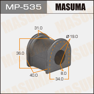 ЗАПЧАСТИ Втулка стабилизатора Masuma MP-535