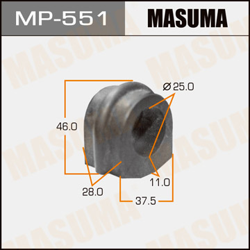 ЗАПЧАСТИ Втулка стабилизатора Masuma MP-551