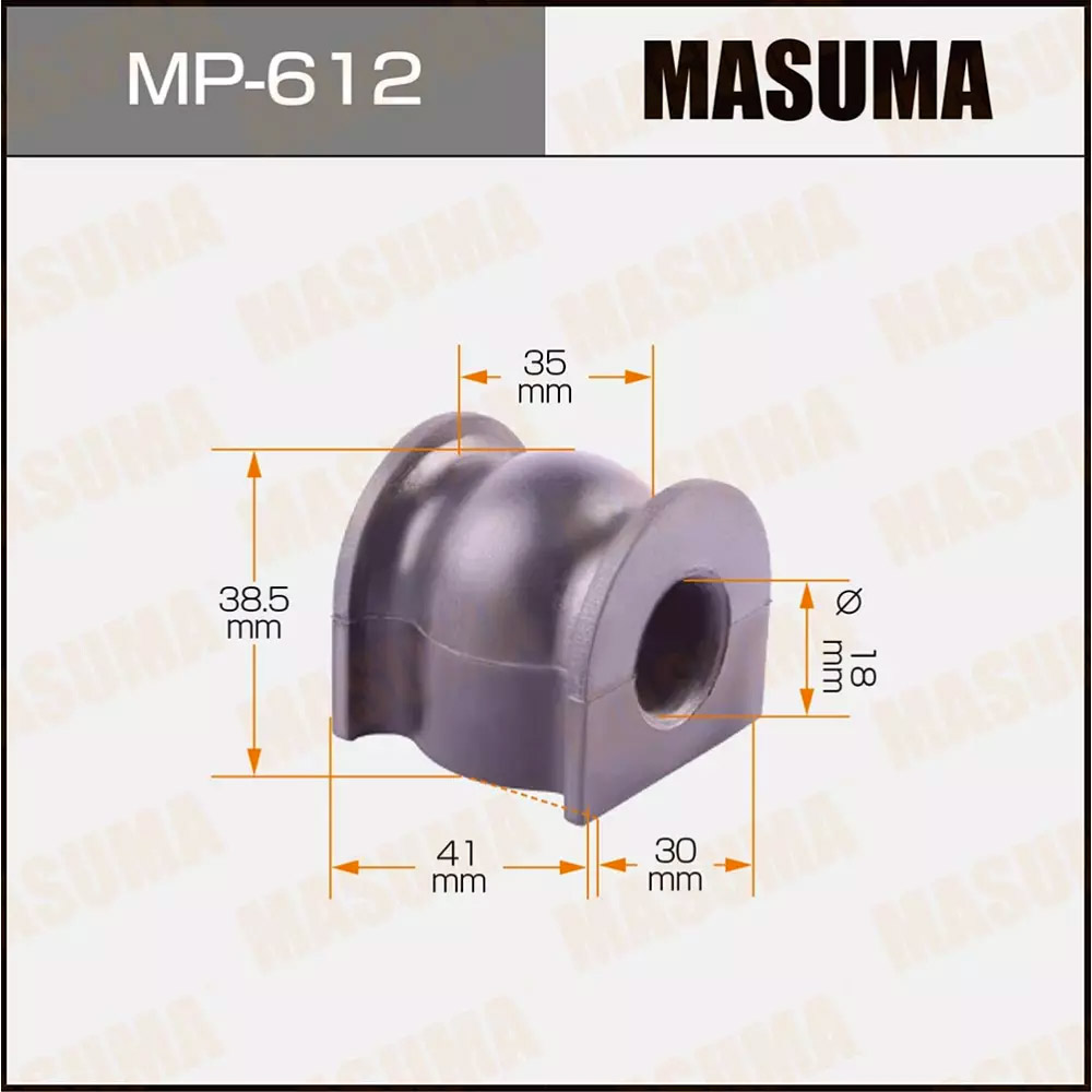 ЗАПЧАСТИ Втулка стабилизатора MASUMA MP-612