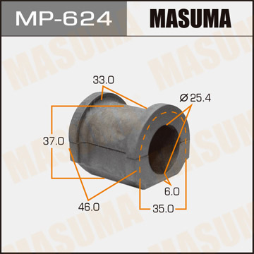 ЗАПЧАСТИ Втулка стабилизатора Masuma MP-624