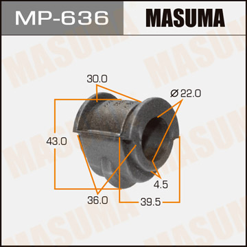 ЗАПЧАСТИ Втулка стабилизатора Masuma MP-636