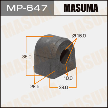 ЗАПЧАСТИ Втулка стабилизатора Masuma MP-647