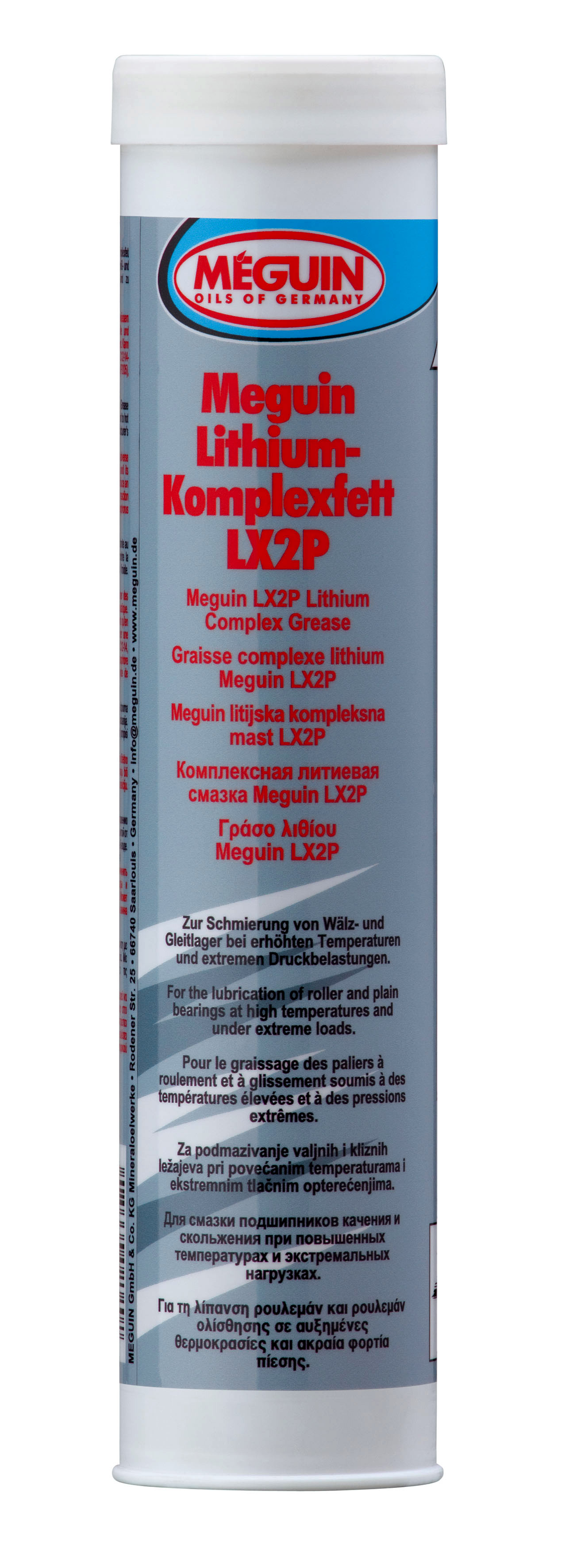 Присадки / Автохимия Литиевая смазка высокотемпературная для подшипников Meguin Lithium-Komplexfett LX2P 400гр