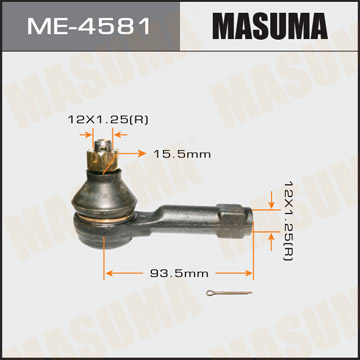 ЗАПЧАСТИ Наконечник рулевой MASUMA ME-4581