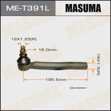 ЗАПЧАСТИ Наконечник релевой MASUMA ME-T391L / CET-182