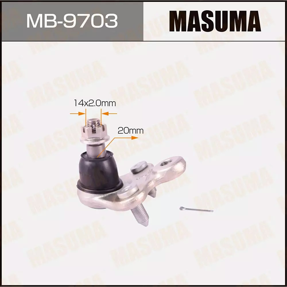 ЗАПЧАСТИ Опора шаровая Masuma MB-9703