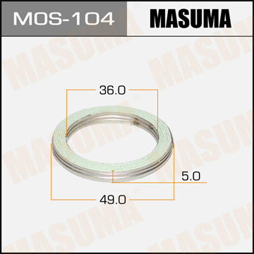 ЗАПЧАСТИ Кольцо уплотнительное глушителя Masuma MOS-104