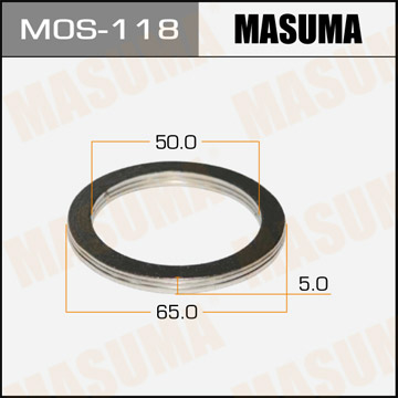 ЗАПЧАСТИ Кольцо уплотнительное глушителя Masuma 50x65 MOS-118