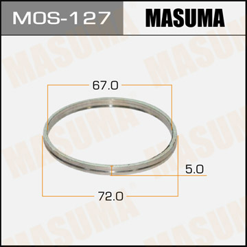ЗАПЧАСТИ Кольцо уплотнительное глушителя Masuma 67х72 MOS-127