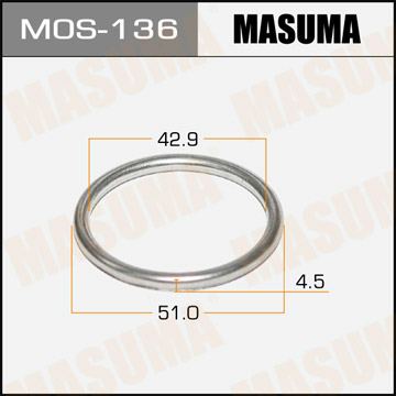 ЗАПЧАСТИ Кольцо уплотнительное глушителя Masuma MOS-136