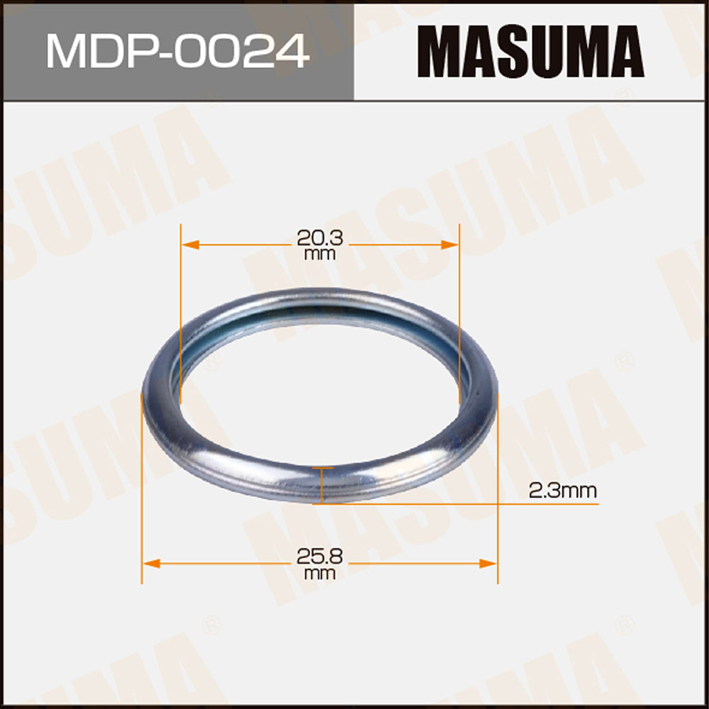 ЗАПЧАСТИ Шайба (прокладка) маслосливной пробки Masuma MDP-0024