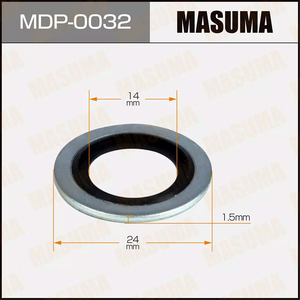 ЗАПЧАСТИ Прокладка сливной пробки MASUMA MDP-0032